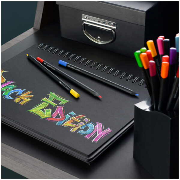 Карандаши цветные Faber-Castell "Black Edition", 36цв., трехгран., черное дерево, заточен., картон.