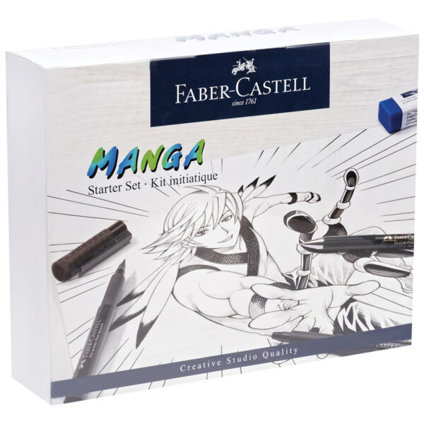 Набор графических материалов Faber-Castell "Manga Starter Set" с манекеном, 8 предметов