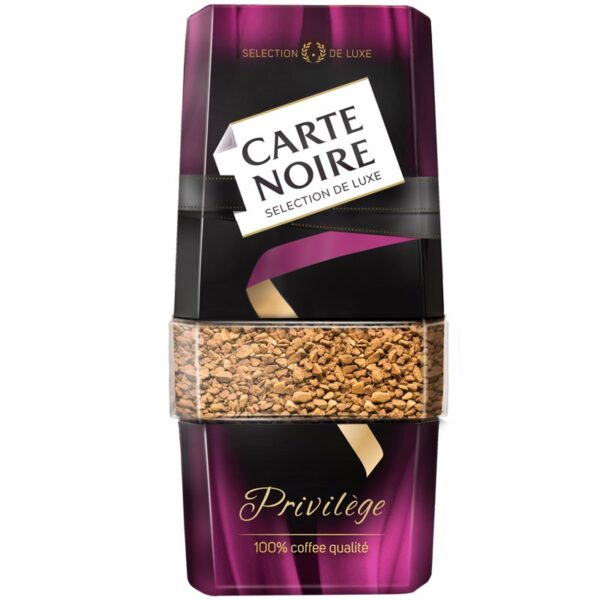 Кофе растворимый Carte Noire "Privilège", сублимированный с добавлением молотого, стеклянная банка, 95г