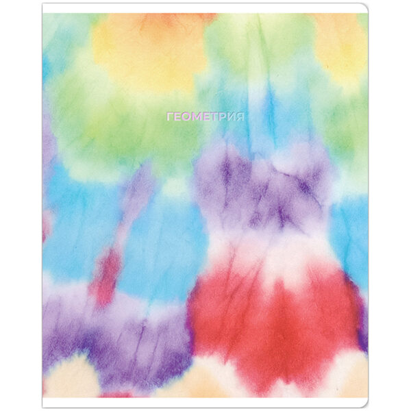 Тетрадь предметная 48л. MESHU "Candy color" - Геометрия, "софт-тач" ламинация, тиснение фольгой
