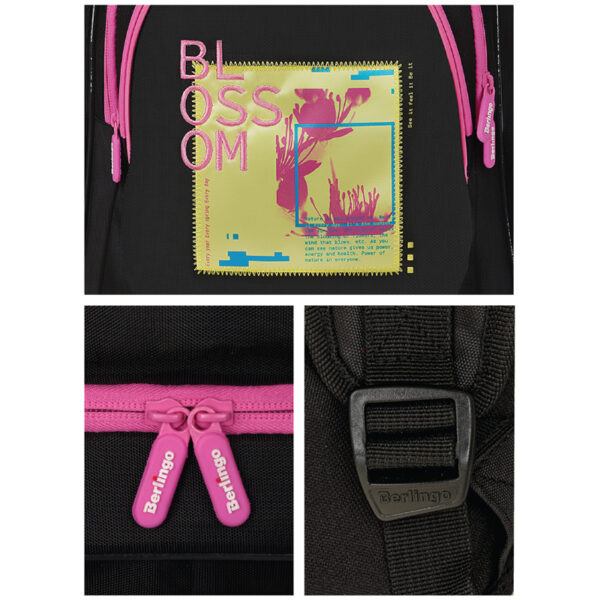 Рюкзак Berlingo Bliss "Blossom" 40*29*19см, 3 отделения, 2 кармана, анатомическая ЭВА спинка