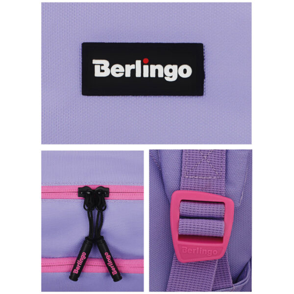 Рюкзак Berlingo Light "Squares" 39,5*28*16см, 2 отделения, 3 кармана, уплотненная спинка