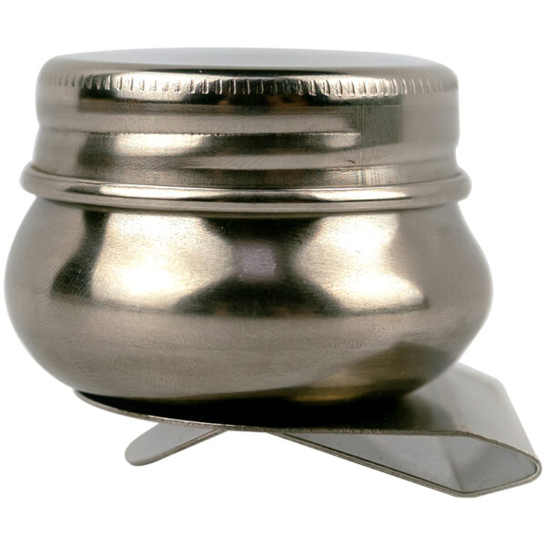 Масленка металлическая одинарная с крышкой Гамма "Студия"