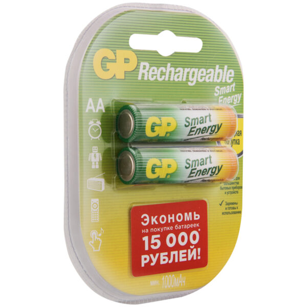 Аккумулятор GP AA (HR06) 1000mAh 2BL