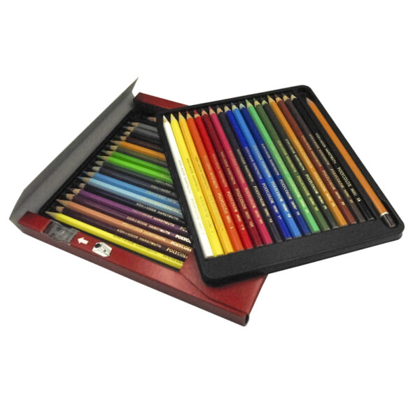 Карандаши цветные художественные Koh-I-Noor "Polycolor 3835", 36цв., заточен.+ точилка+2 ч/гр. кар. 1500, картон, европодвес