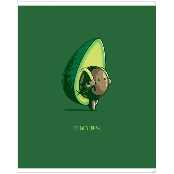 Тетрадь 48л., А5, клетка MESHU "Avocadreams", матовая ламинация, выборочный УФ-лак