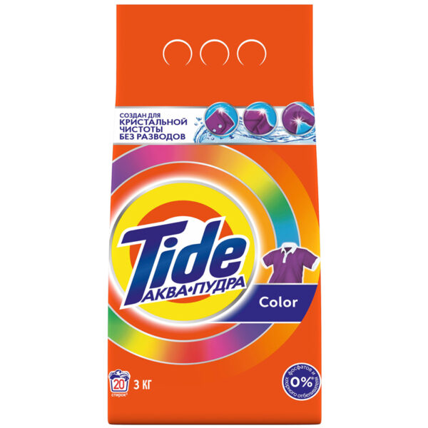 Порошок для машинной стирки Tide "Color", 3кг