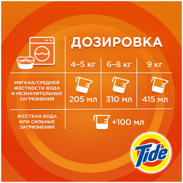 Порошок для машинной стирки Tide "Color", 3кг