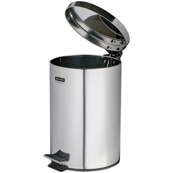 Ведро-контейнер для мусора (урна) OfficeClean Professional, 20л, нержавеющая сталь, хром