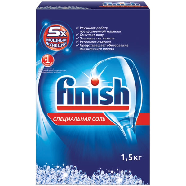 Соль специальная для посудомоечной машины Finish, 1,5кг