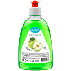 Мыло жидкое Vega "Яблоко", пуш-пул, 300мл