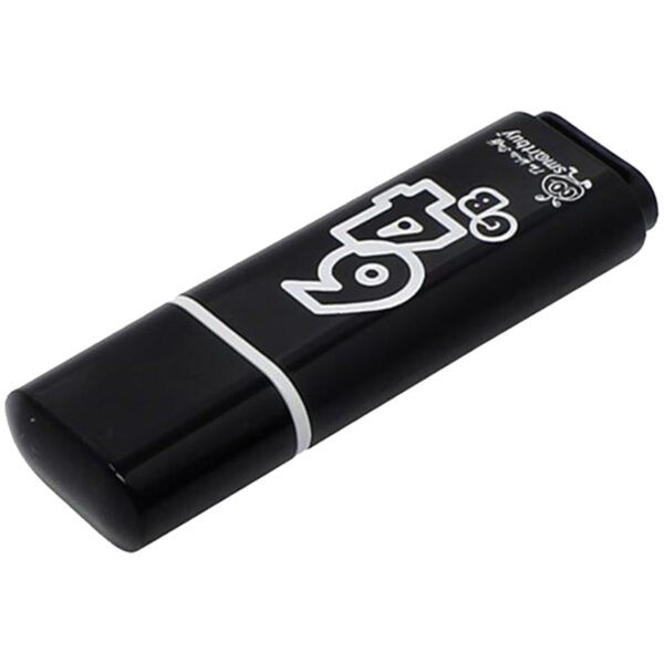 Память Smart Buy "Glossy"  64GB, USB 2.0 Flash Drive, черный