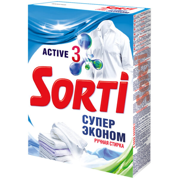 Порошок для ручной стирки Sorti "Супер Эконом", 350г