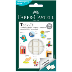 Масса для приклеивания Faber-Castell "Tack-It", 90 кубиков, 50г., картон. уп., европодвес