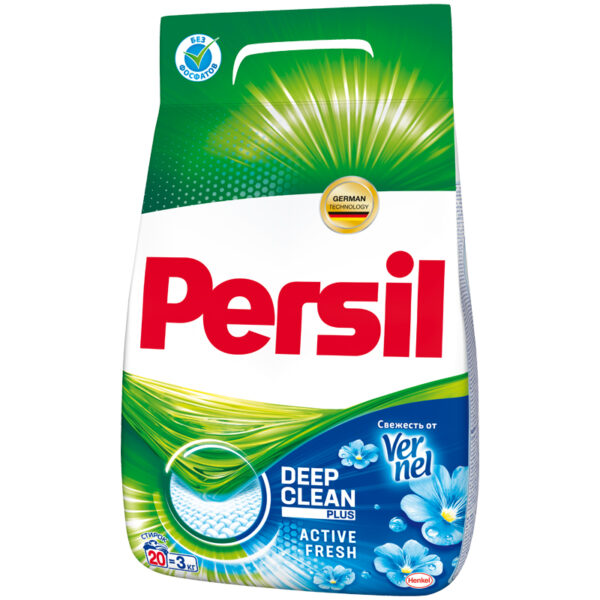 Порошок для машинной стирки Persil "Свежесть от Vernel", для белого белья, 3кг