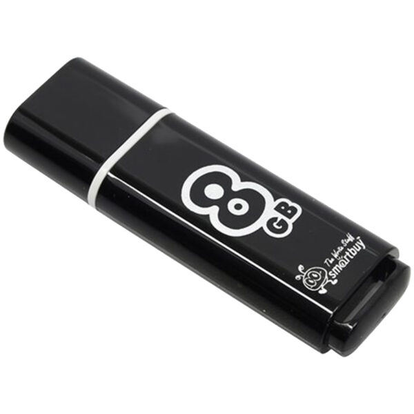 Память Smart Buy "Glossy"  8GB, USB 2.0 Flash Drive, черный