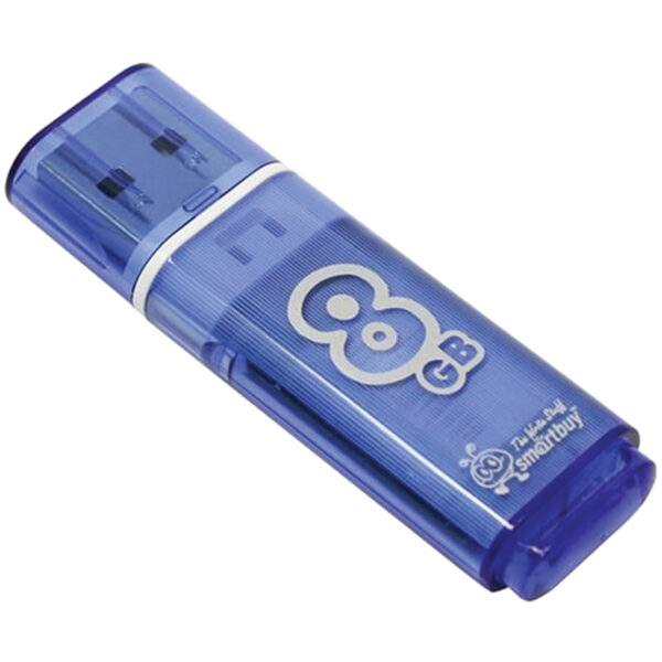 Память Smart Buy "Glossy"  8GB, USB 2.0 Flash Drive, голубой