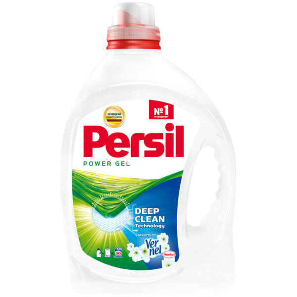 Гель для стирки Persil "Свежесть от Vernel", для белого белья, 1,95л