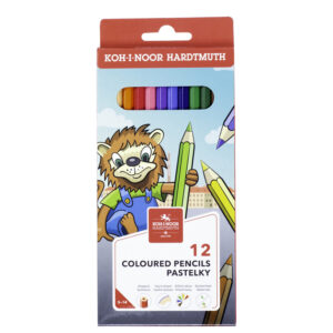 Карандаши цветные Koh-I-Noor "Lion", 12цв., заточен., картон, европодвес