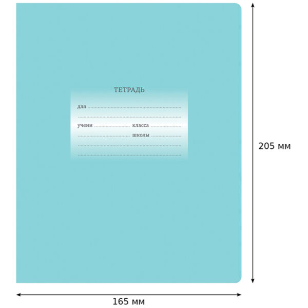 Тетрадь 18л., линия BG "Первоклассная", светло-бирюзовая