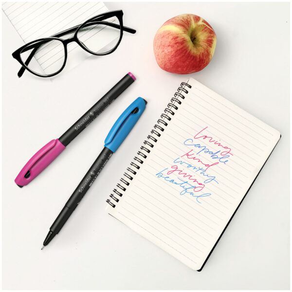 Ручка капиллярная Schneider "Topliner 967" розовая, 0,4мм