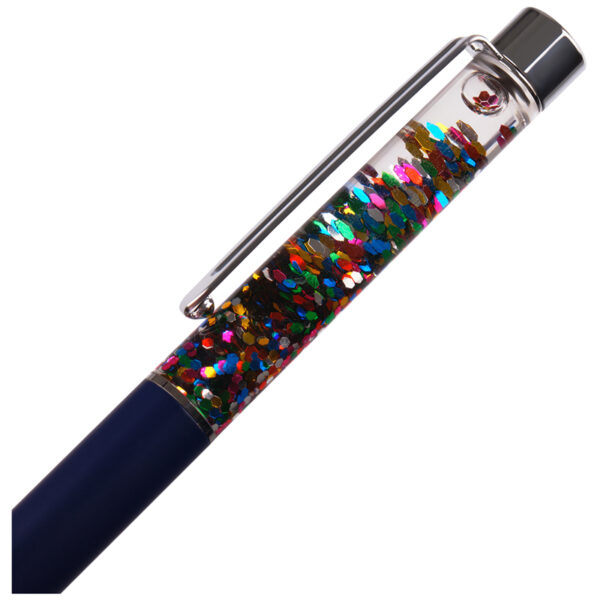 Ручка шариковая автоматическая MESHU "Black sand" синяя, 1,0мм