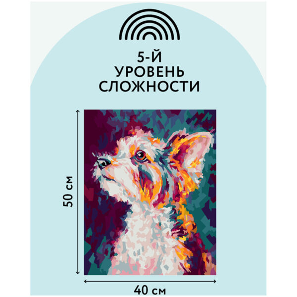 Картина по номерам на холсте ТРИ СОВЫ "Друг", 40*50, с акриловыми красками и кистями