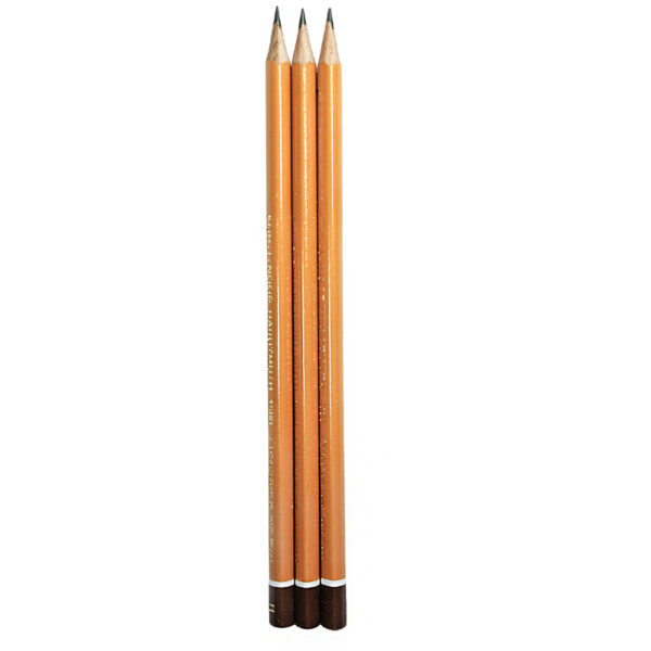 Набор карандашей ч/г Koh-I-Noor "1580" 3шт., H, HB, B, трехгранный, заточен., блистер, европодвес