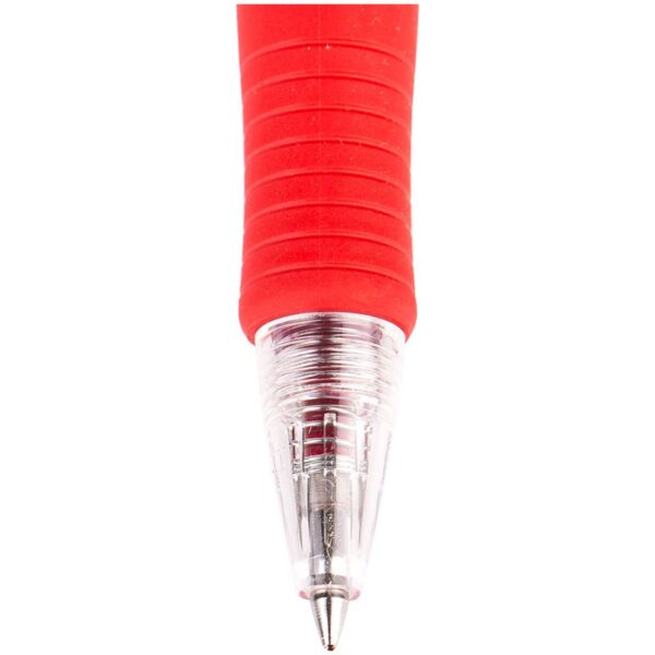 Ручка шариковая автоматическая Pilot "Super Grip" красная, 0,7мм, красный грип