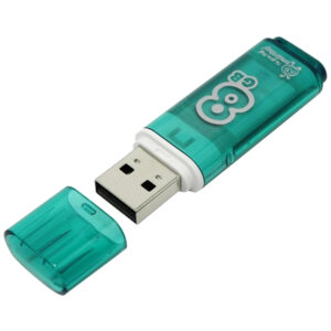 Память Smart Buy "Glossy"  8GB, USB 2.0 Flash Drive, зеленый