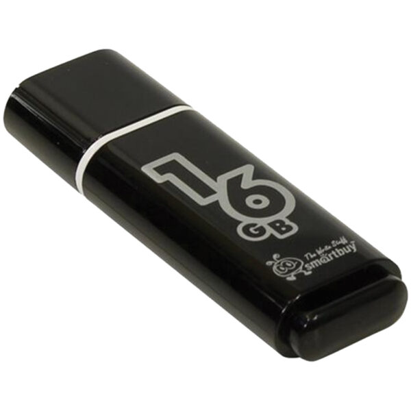 Память Smart Buy "Glossy"  16GB, USB 2.0 Flash Drive, черный