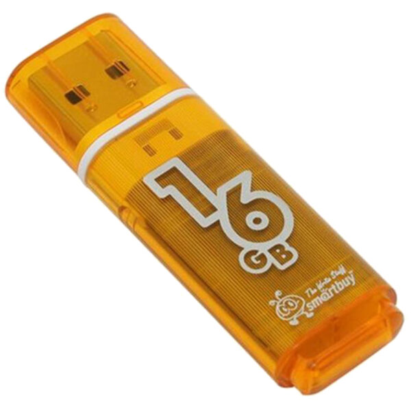Память Smart Buy "Glossy"  16GB, USB 2.0 Flash Drive, оранжевый