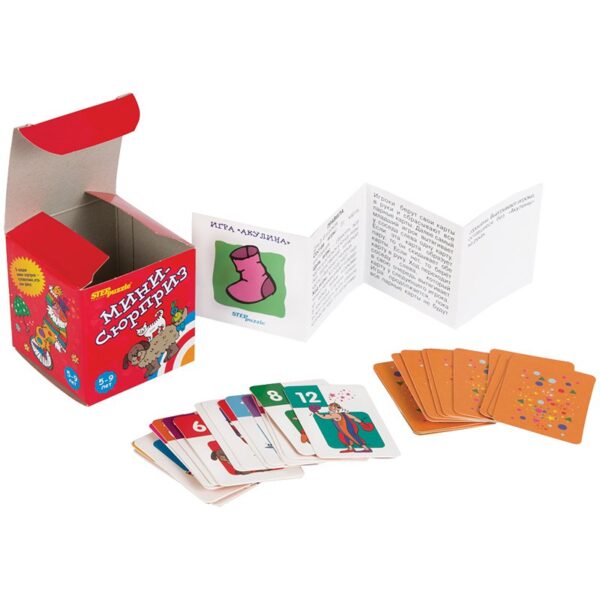Игра настольная Step Puzzle "Мини-Сюрпризы", картонная коробка