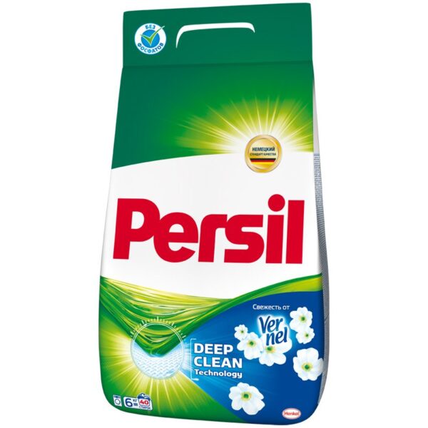 Порошок для машинной стирки Persil "Свежесть от Vernel", для белого белья, 6кг