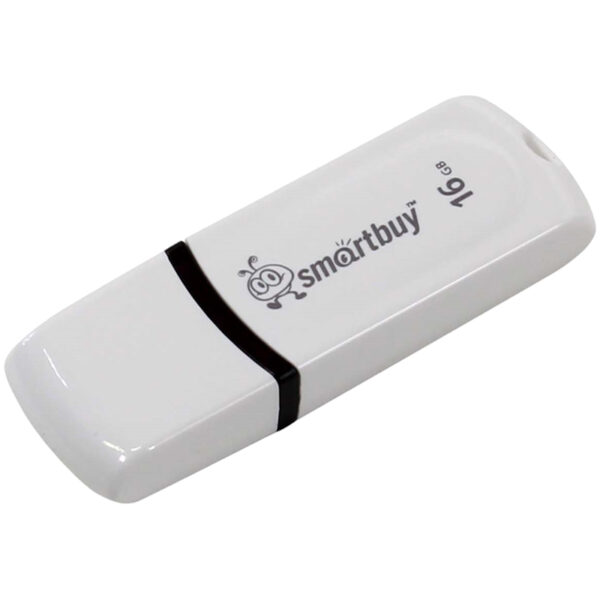 Память Smart Buy "Paean"  16GB, USB 2.0 Flash Drive, белый