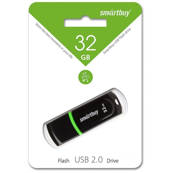 Память Smart Buy "Paean"  32GB, USB 2.0 Flash Drive, черный