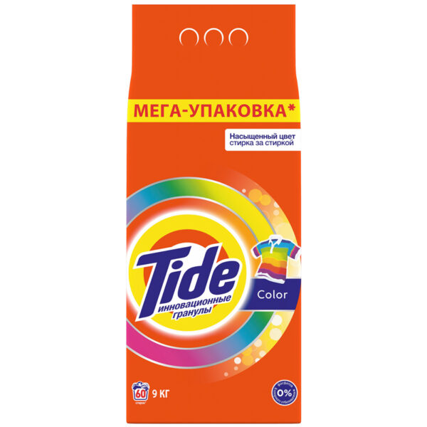 Порошок для машинной стирки Tide "Color", 9кг