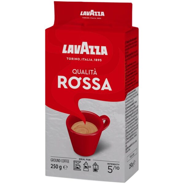 Кофе молотый Lavazza "Qualità. Rossa", вакуумный пакет, 250г