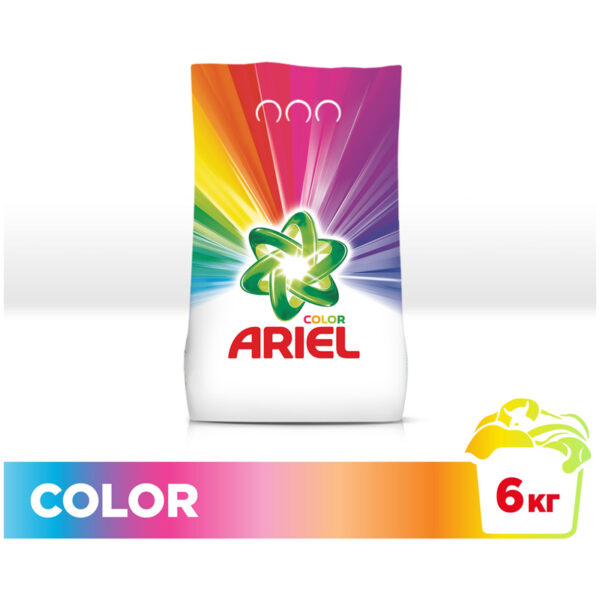 Порошок для машинной стирки Ariel "Color", 6кг