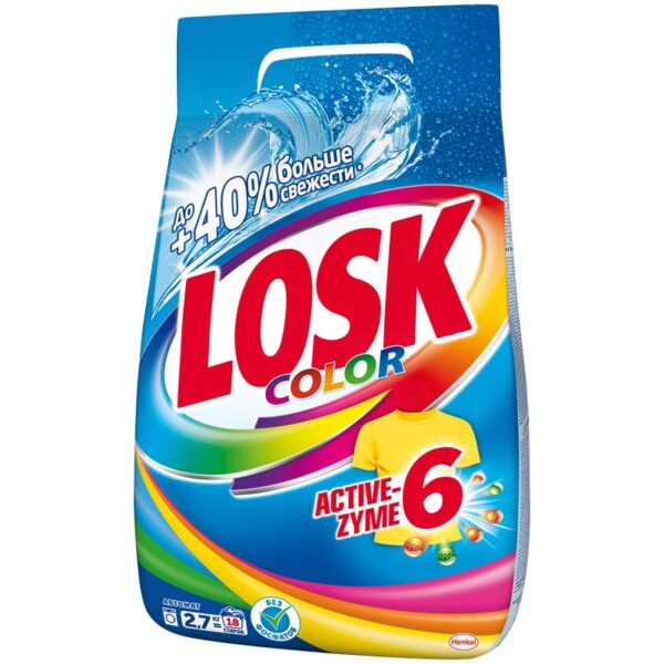 Порошок для машинной стирки Losk "Color", 2,7кг