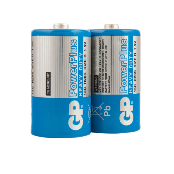 Батарейка GP PowerPlus D (R20) 13G солевая, OS2