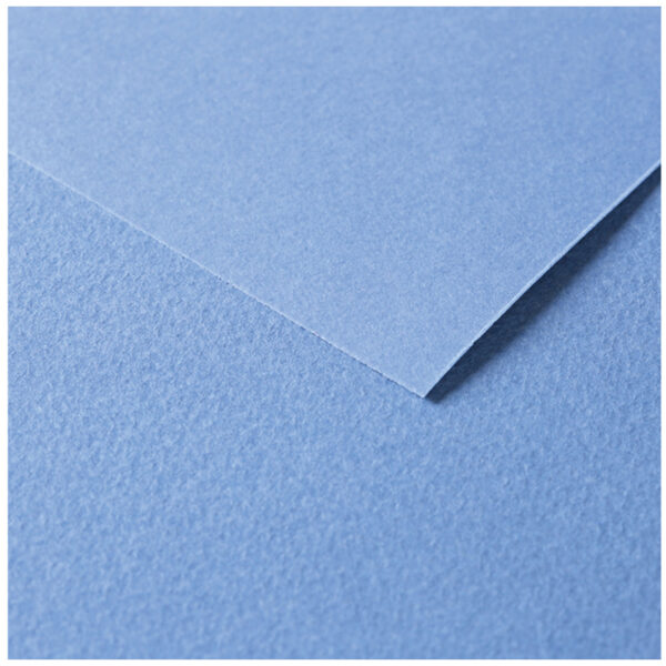 Цветная бумага 500*650мм, Clairefontaine "Tulipe", 25л., 160г/м2, ярко-синий, легкое зерно, 100%целлюлоза