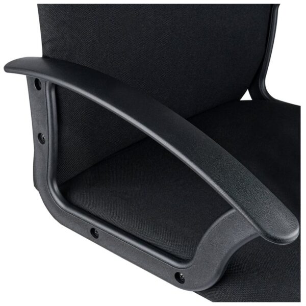 Кресло руководителя Helmi HL-E79 "Elegant" LT, ткань, черная, механизм качания