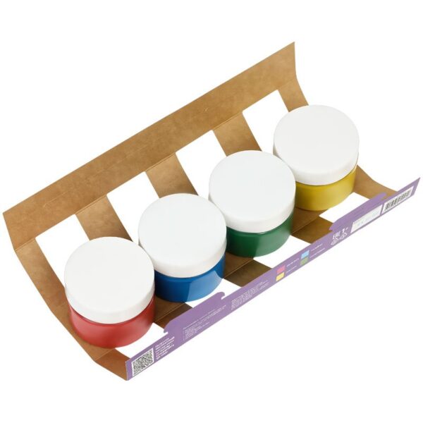 Краски пальчиковые Гамма "Малыш", 1+, 04 цвета, 100мл, картон. упаковка