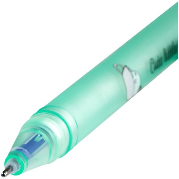 Ручка гелевая стираемая ArtSpace "Зайка" синяя, 0,5мм, корпус ассорти