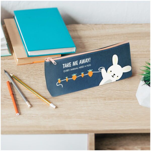 Пенал мягкий, 210*82*40 MESHU "Happy rabbit", канвас