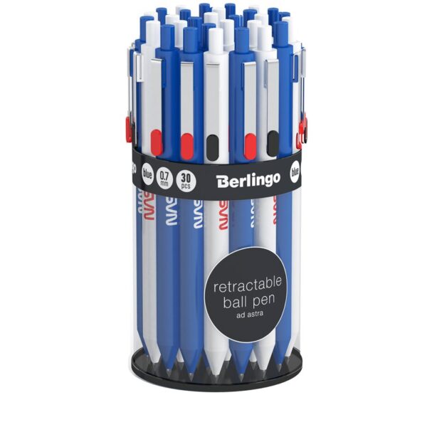 Ручка шариковая автоматическая Berlingo "Ad Astra" синяя, 0,7мм, рисунок на корпусе, ассорти