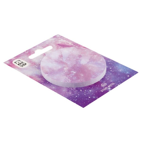 Самоклеящийся блок MESHU "Galaxy", 60мм, 50л., европодвес, Pink