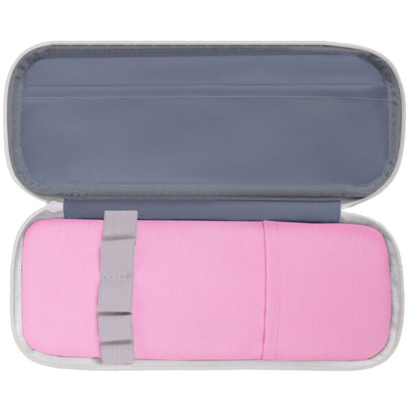 Пенал мягкий 2 отделения, 1 карман, 220*80*50 Berlingo "Pastel pink", полиэстер, внутр. органайзер