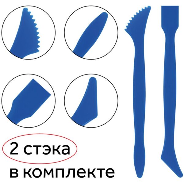 Доска для лепки Гамма, А5+2 стека, пластик, красный